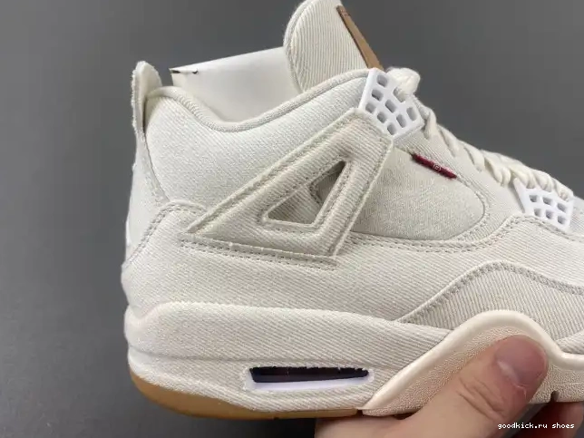 Cheap x Levi's AO2571-100 Air Jordan 'White' 4 0607
